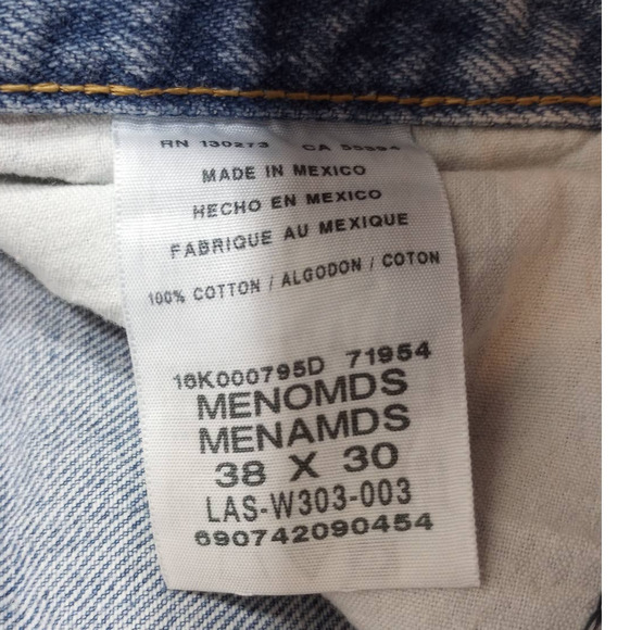 Old Mill 36x28 mens jeans light wash 100% cottom mid rise straight leg BUDGET - Picture 11 of 11